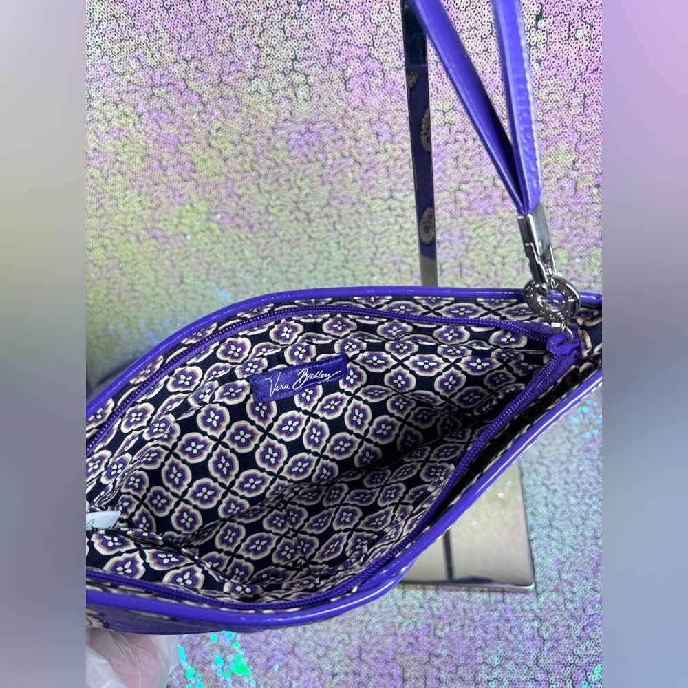 Vera Bradley Purple Paisley Women's Clutch - Picture 3 of 4